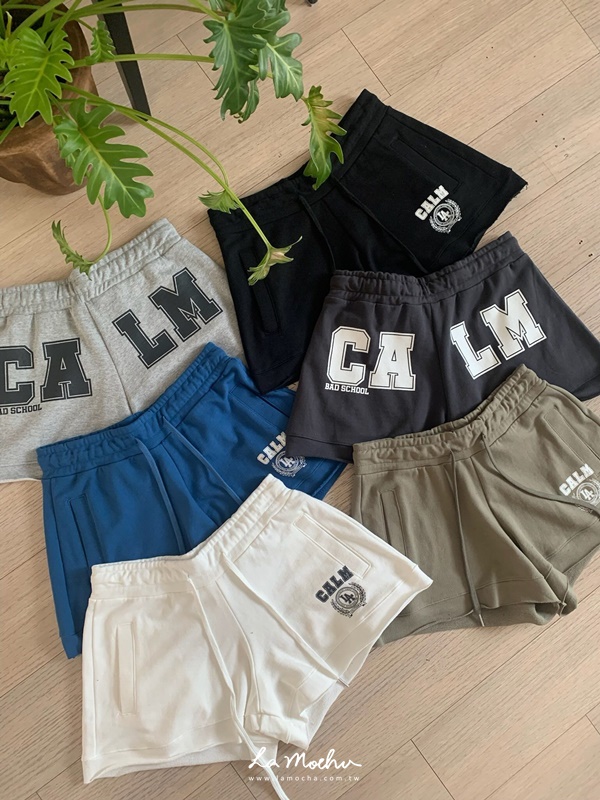 CALM鬆緊小短褲